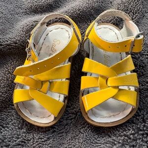 Patent Leather Sunshine Yellow Classic Salt Water Sandals